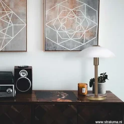 Klassieke tafellamp brons touchdimmer><noscript><img width=