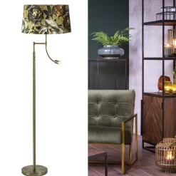 Klassieke vloerlamp met leesarm Calgary Light and Living><noscript><img width=