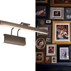 Klassieke wandlamp schilderij brons met LED></noscript>Straluma