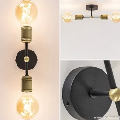 Klassieke wandlamp zwart-antiek brons></noscript>Straluma Online