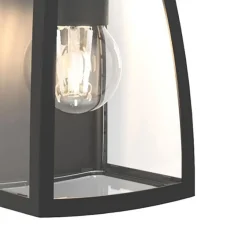 Kleine buitenlamp lantaarn wand mat zwart><noscript><img width=