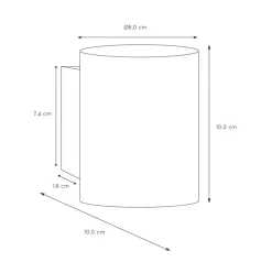 Kleine design wandlamp Xera wit><noscript><img width=