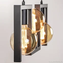 Kleine eettafel hanglamp zwart frame>Straluma Discount