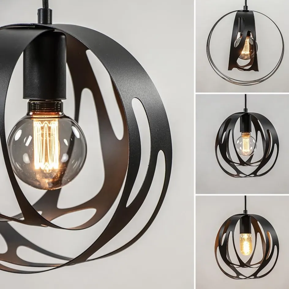 Kleine hanglamp rond mat zwart>Straluma Best