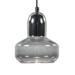 Kleine hanglamp smoke glas inclusief LED GU10>Straluma Outlet