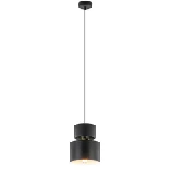 Kleine hanglamp zwart met goud accent>Straluma Clearance