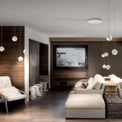 Kleine Italiaanse design hanglamp LED bol Spider wit><noscript><img width=