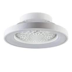 Kleine plafondventilator wit inclusief LED>Straluma Online