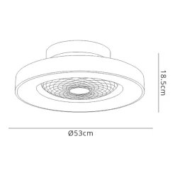 Kleine plafondventilator wit inclusief LED></noscript>Straluma Online
