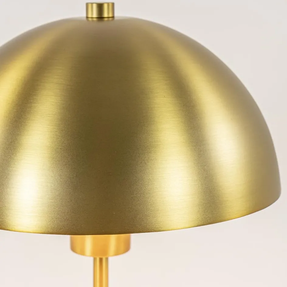 Kleine retro tafellamp Merel antiek brass>Straluma Online