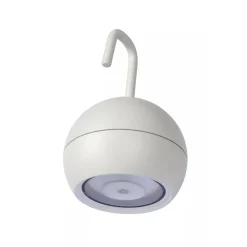 Kleine ronde buitenlamp met USB wit>Straluma Outlet