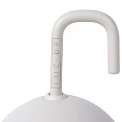 Kleine ronde buitenlamp met USB wit><noscript><img width=