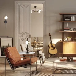 Kleine tafellamp bol zwart met goud><noscript><img width=