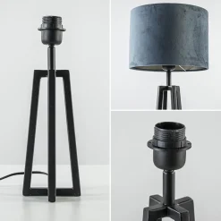 Kleine tafellamp Miley mat zwart exclusief kap><noscript><img width=