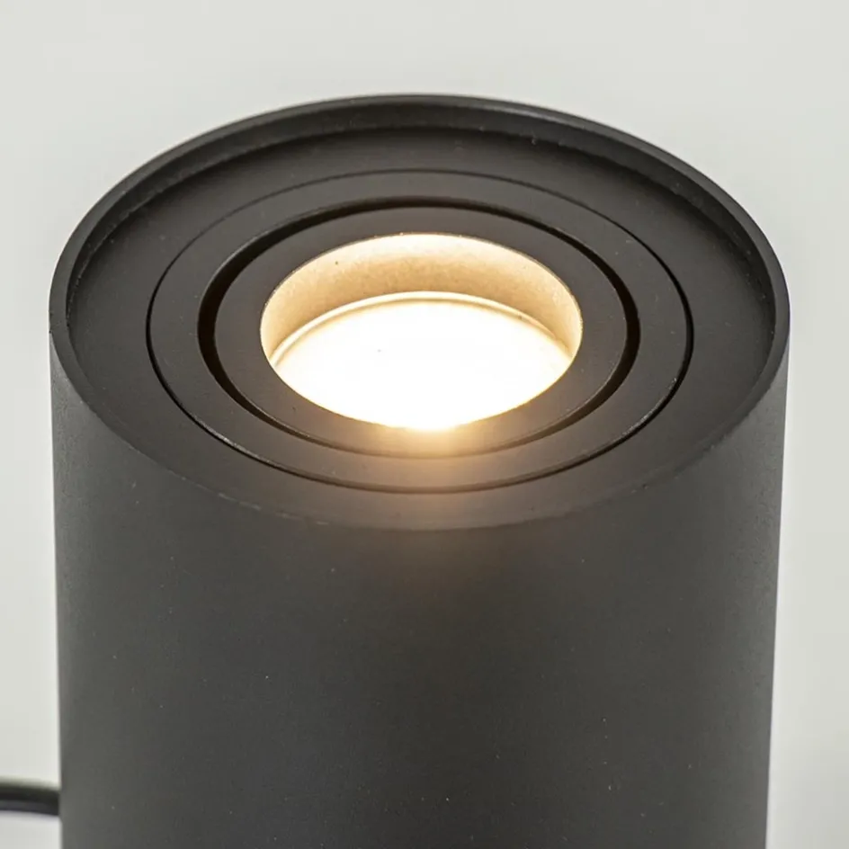 Kleine tafellamp spot mat zwart metaal>Straluma New