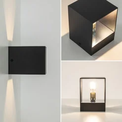 Kleine wandlamp up+down G9 zwart><noscript><img width=