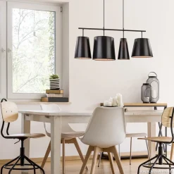 4-L Hanglamp met zwarte kappen><noscript><img width=