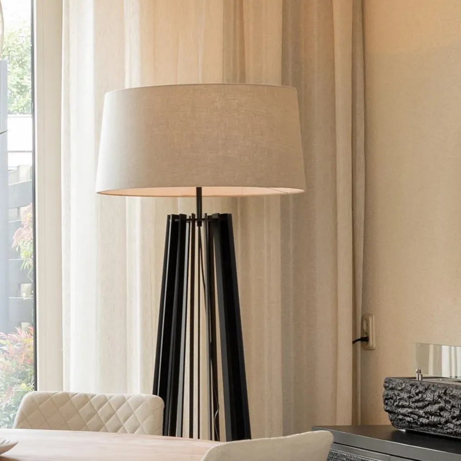 Lampenkap beige bridge linnenlook 55 cm>Straluma Outlet