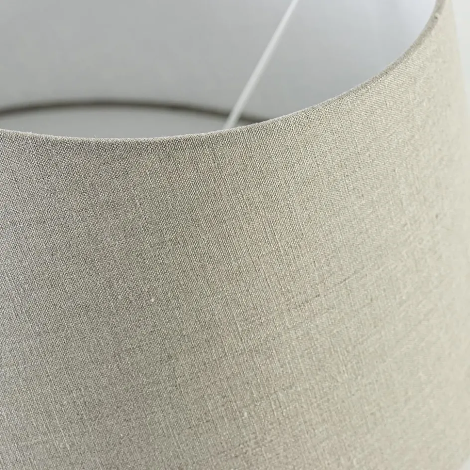 Lampenkap vlas linnen donker warm omgeslagen>Straluma Best