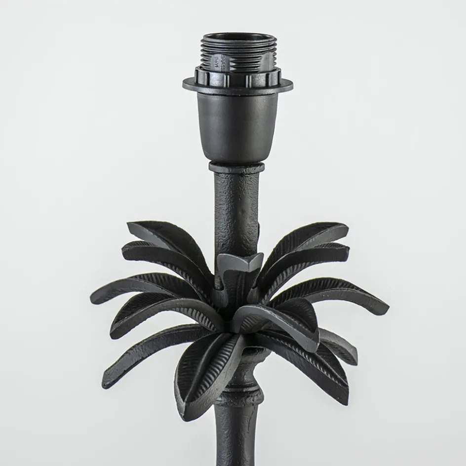 L&L lampvoet Armata mat zwarte palmboom>Straluma