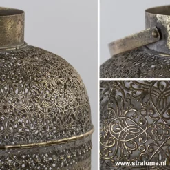 L&L tafellamp UDUPI bruin-goud Oosters></noscript>Straluma Sale