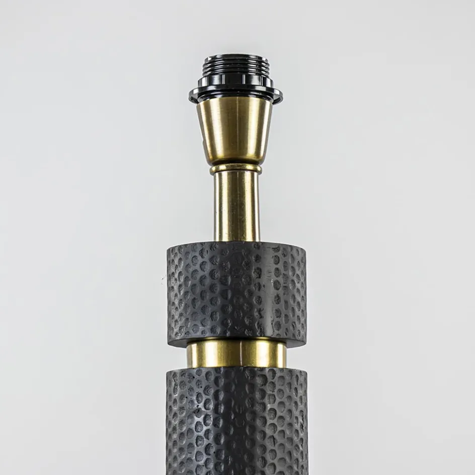 Lampvoet Azoyu zwart/brons exclusief kap>Straluma New