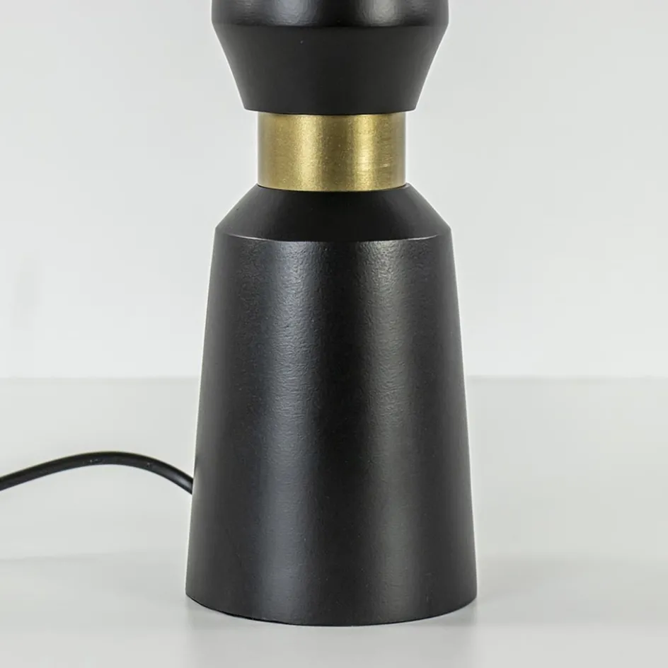 Lampvoet Ilvar mat zwart + antiek brons>Straluma Online