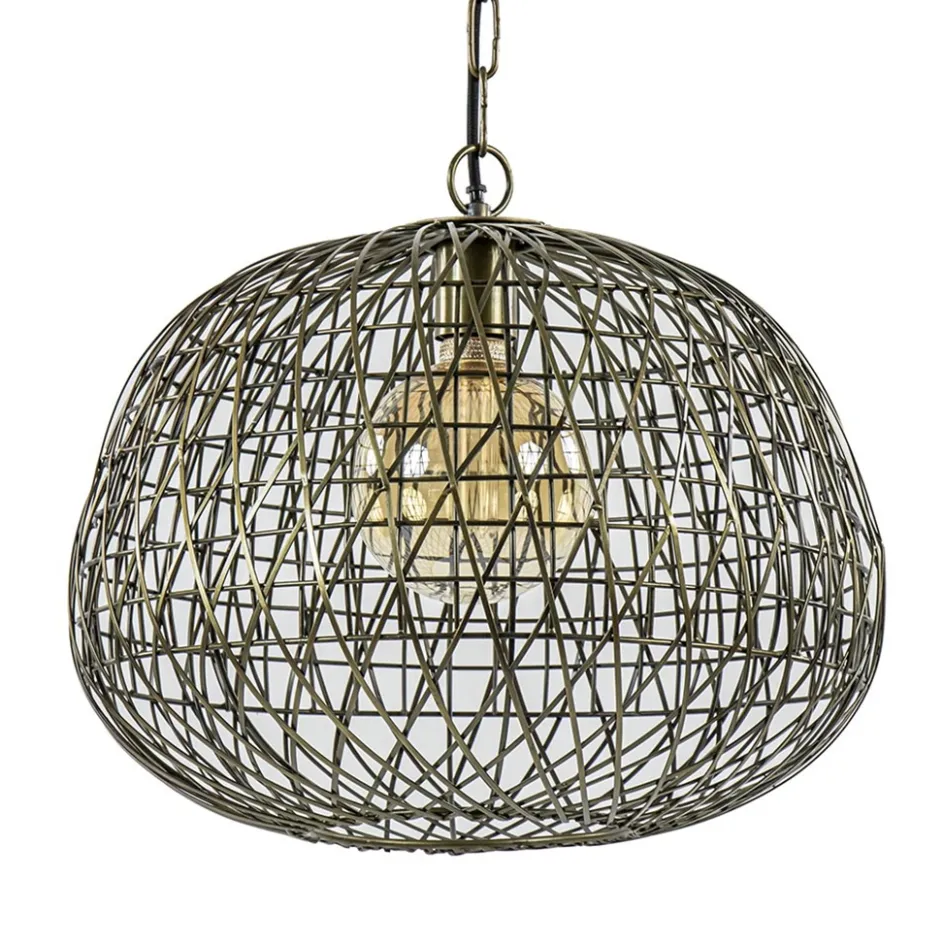 Landelijke hanglamp Alwina antiek brons L&L>Straluma New