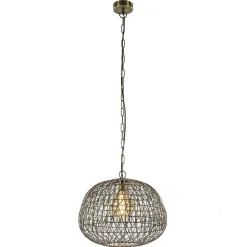 Landelijke hanglamp Alwina antiek brons L&L>Straluma New