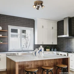 Landelijke 3-lichts plafondspot Seed metaal met hout><noscript><img width=