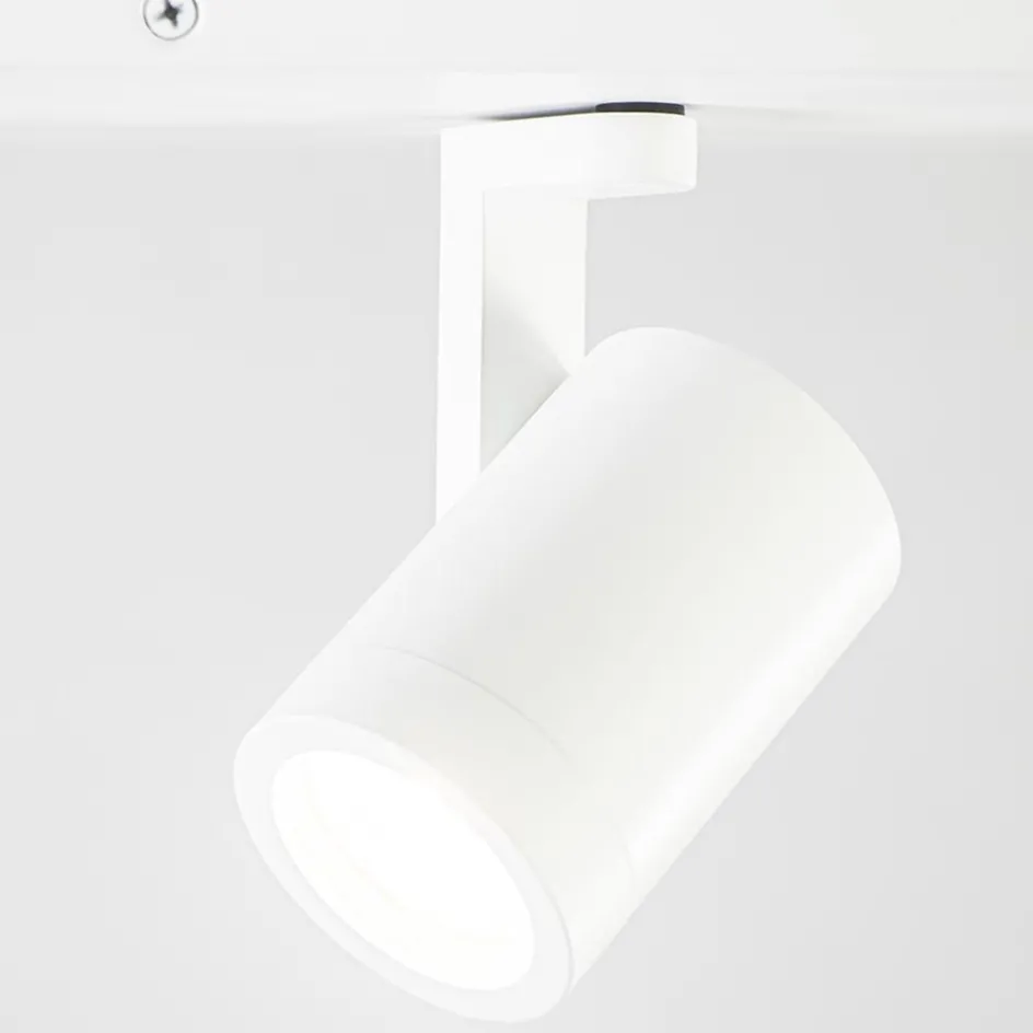 Langwerpige 4-lichts opbouwspot mat wit GU10>Straluma Online