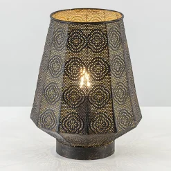 Lantaarn tafellamp donker bruin oriental>Straluma