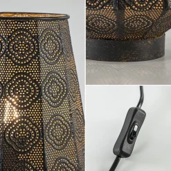 Lantaarn tafellamp donker bruin oriental></noscript>Straluma