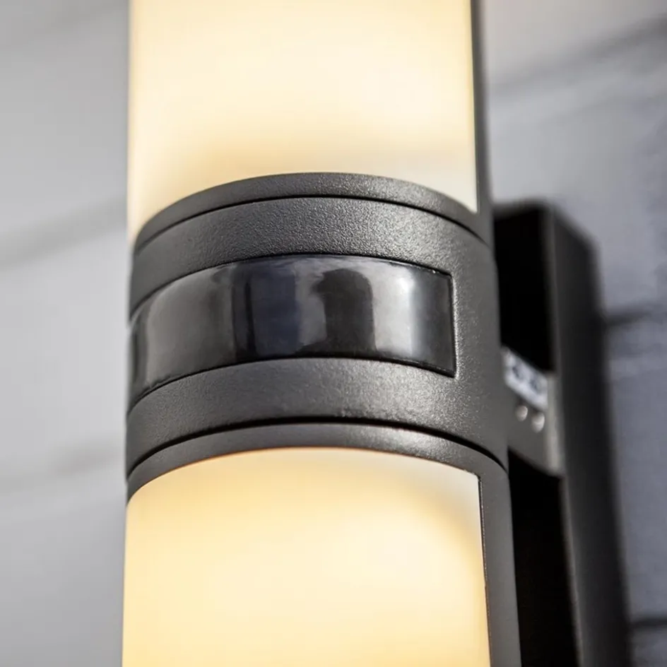 LED buitenlamp cilinder draaibaar inclusief bewegingssensor>Straluma