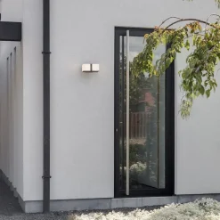 LED buitenlamp dubbele kubus draaibaar grijs IP54></noscript>Straluma Discount