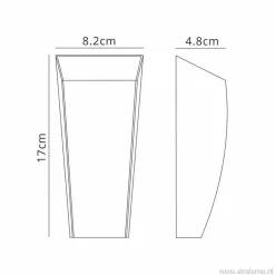 LED buitenlamp up+down wit aluminium IP54></noscript>Straluma Hot