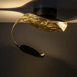 LED design wand/plafondlamp brons met goldleaf><noscript><img width=