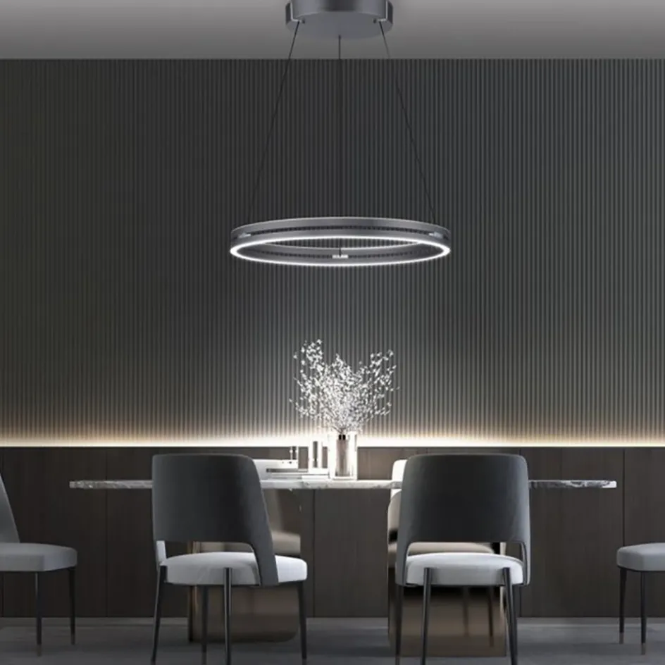 LED hanglamp grijs met E-Lift functie>Straluma Discount