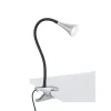 LED klemlamp/klemspot zwart met zilver>Straluma Online
