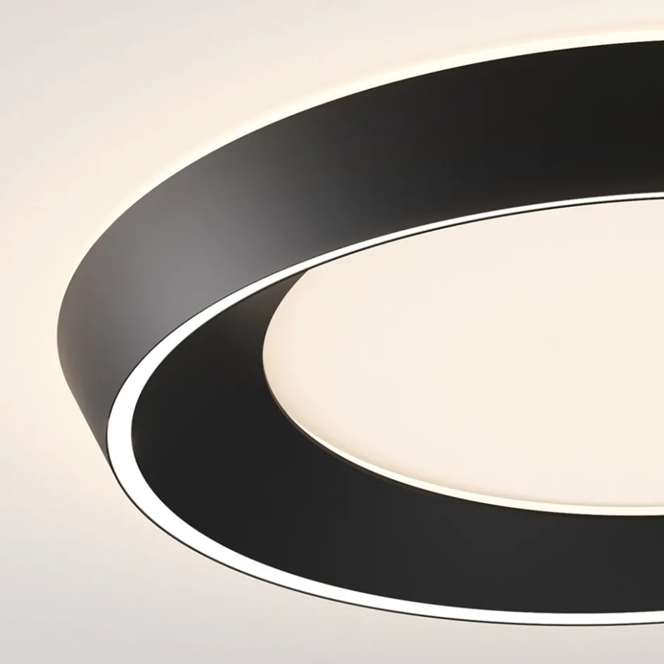 LED plafondlamp Tidal mat zwart>Straluma Outlet