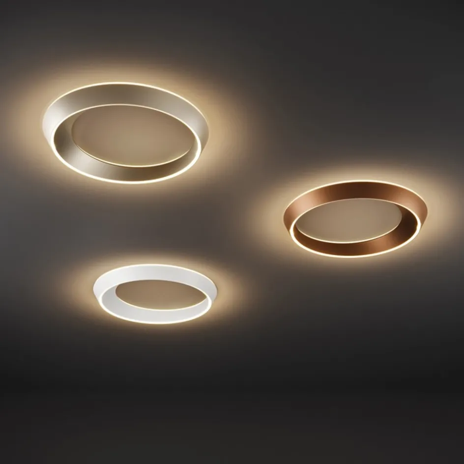 LED plafondlamp Tidal mat zwart>Straluma Outlet