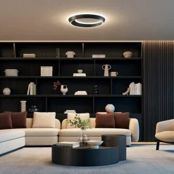 LED plafondlamp Tidal mat zwart><noscript><img width=