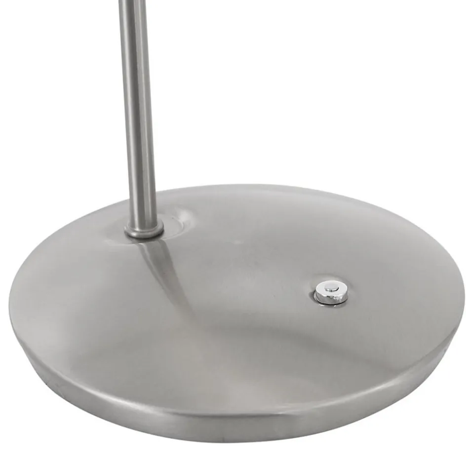 LED tafellamp staal met wit glas inclusief dimmer>Straluma Sale