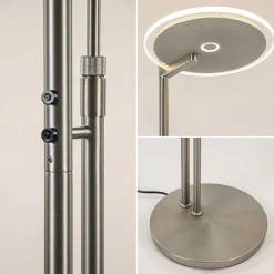LED vloerlamp staal met uplighter en helder glas></noscript>Straluma New