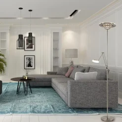 LED vloerlamp staal met uplighter en leeslamp></noscript>Straluma Outlet