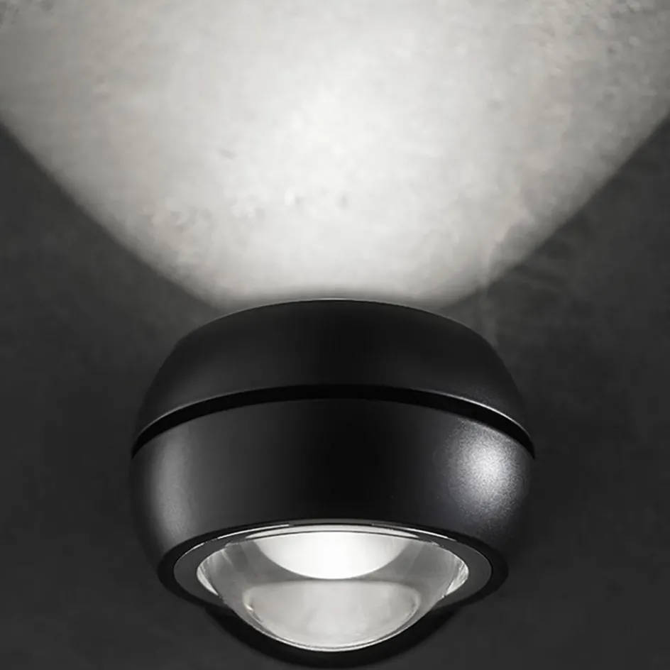 LED wandlamp up+down Nautilus Mini zwart verstelbaar>Straluma Discount