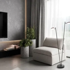 2-Lichts design vloerlamp LED op batterij dimbaar><noscript><img width=