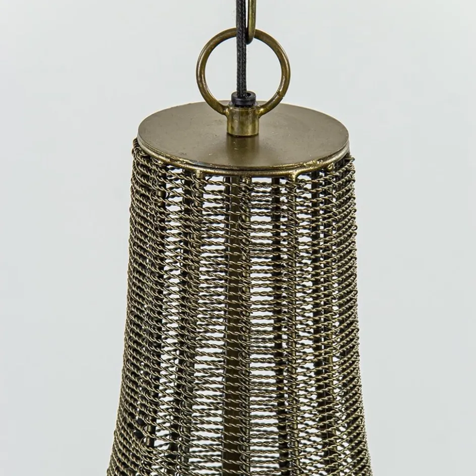 2-Lichts hanglamp Khedira mat zwart/brons>Straluma Sale