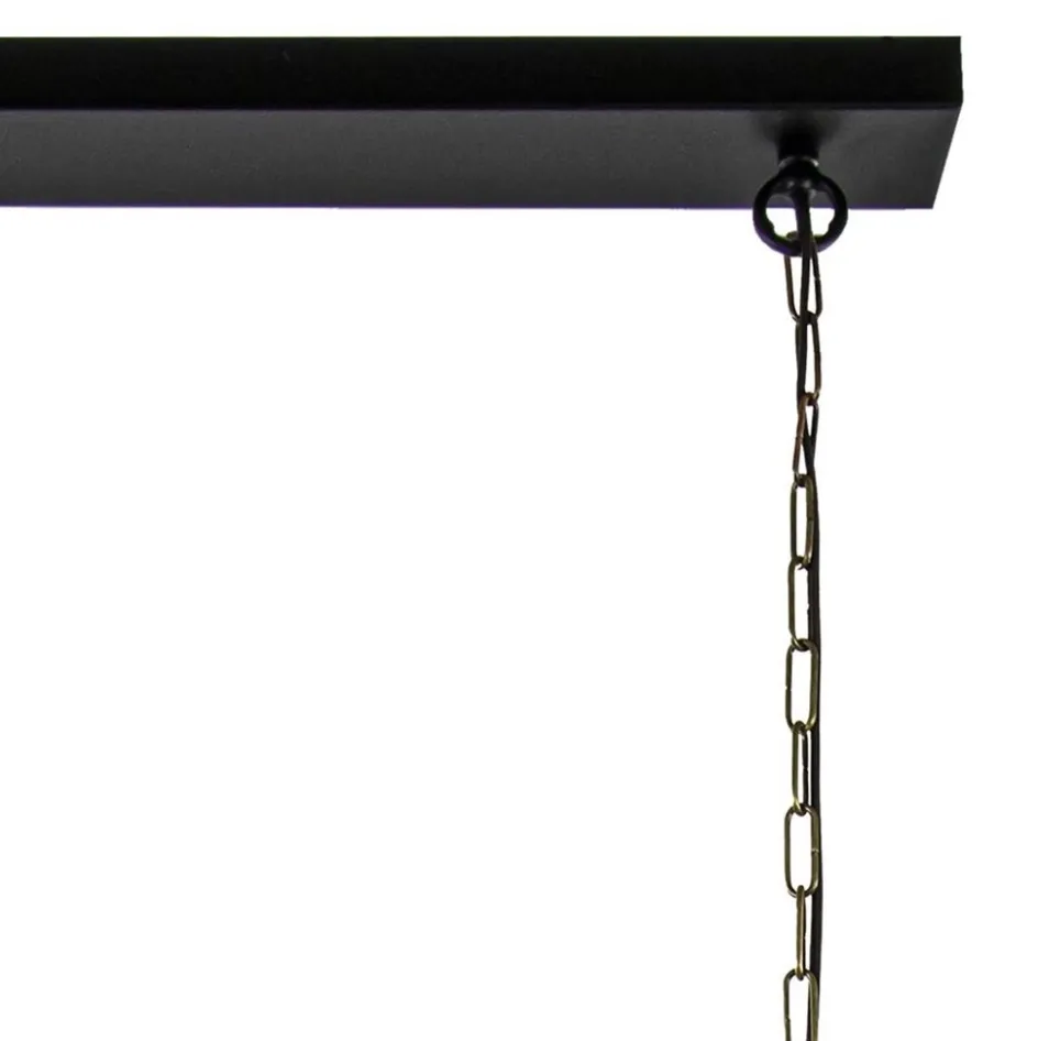 2-Lichts hanglamp Khedira mat zwart/brons>Straluma Sale