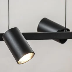 6-Lichts hanglamp spots verstelbaar zwart><noscript><img width=